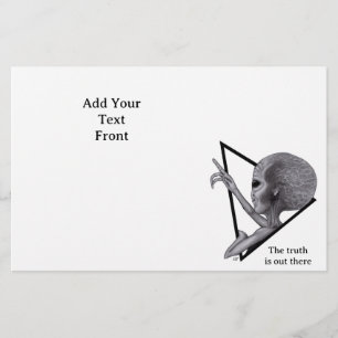 Graue Alien, die Wahrheit ist da draußen Flyer