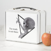 Graue Alien, die Wahrheit ist da draußen Metall Brotdose (Beispiel)