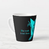 Graue Alien, die Wahrheit ist da draußen Milchtasse (Linke Ecke)