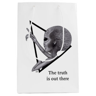 Graue Alien, die Wahrheit ist da draußen Mittlere Geschenktüte