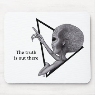 Graue Alien, die Wahrheit ist da draußen Mousepad
