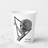 Graue Alien, die Wahrheit ist da draußen Pappbecher (Vorderseite)