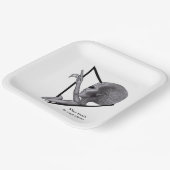 Graue Alien, die Wahrheit ist da draußen Pappteller (Gewinkelt)