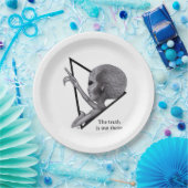 Graue Alien, die Wahrheit ist da draußen Pappteller (Party)