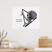Graue Alien, die Wahrheit ist da draußen Poster (Küche)