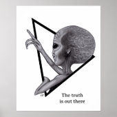 Graue Alien, die Wahrheit ist da draußen Poster (Vorne)