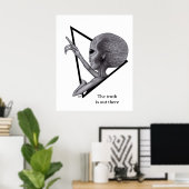 Graue Alien, die Wahrheit ist da draußen Poster (Heimbüro)