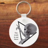 Graue Alien, die Wahrheit ist da draußen Schlüsselanhänger (Vorderseite)