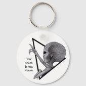 Graue Alien, die Wahrheit ist da draußen Schlüsselanhänger (Rückseite)
