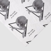 Graue Alien, die Wahrheit ist da draußen Seidenpapier (Detail)