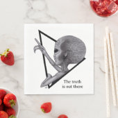 Graue Alien, die Wahrheit ist da draußen Serviette (Beispiel)