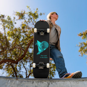 Graue Alien, die Wahrheit ist da draußen Skateboard