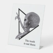 Graue Alien, die Wahrheit ist da draußen Sockelschild (Vorderseite)