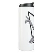 Graue Alien, die Wahrheit ist da draußen Thermosbecher (Nach links gedreht)