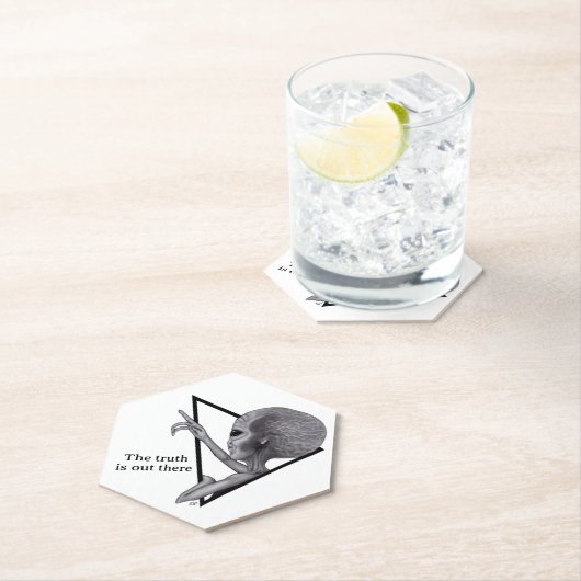 Graue Alien, die Wahrheit ist da draußen Untersetzer (Vor Ort)