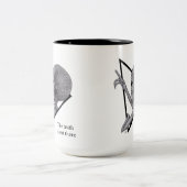 Graue Alien, die Wahrheit ist da draußen Zweifarbige Tasse (Mittel)