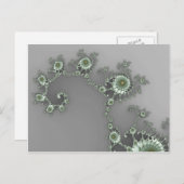 Graue Alien - Fraktal Postkarte (Vorne/Hinten)