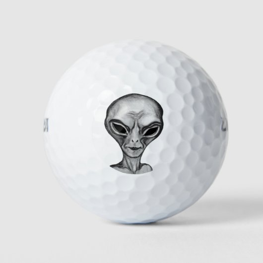 Graue Alien Golfball (Vorderseite)