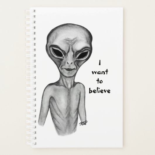 Graue Alien, ich wollte Planner zu glauben Planer (Vorderseite)