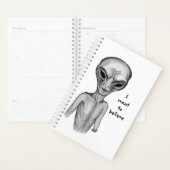 Graue Alien, ich wollte Planner zu glauben Planer (Anzeige)