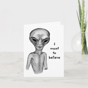 Graue Alien, ich wollte zu glauben