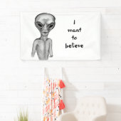 Graue Alien, ich wollte zu glauben Banner (Insitu)