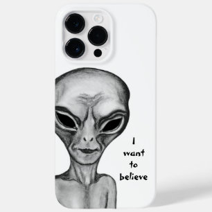 Graue Alien, ich wollte zu glauben Case-Mate iPhone 14 Pro Max Hülle