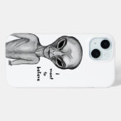 Graue Alien, ich wollte zu glauben Case-Mate iPhone Hülle (Rückseite (Horizontal))