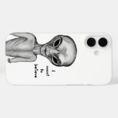 Graue Alien, ich wollte zu glauben Case-Mate iPhone Hülle (Rückseite (Horizontal))