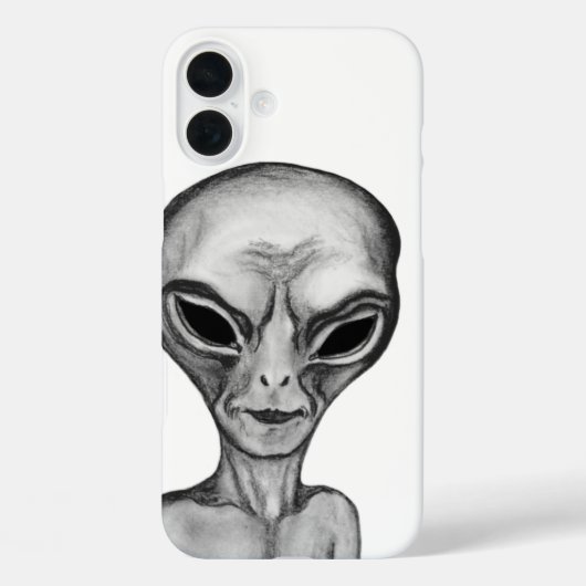 Graue Alien, ich wollte zu glauben Case-Mate iPhone Hülle (Rückseite)
