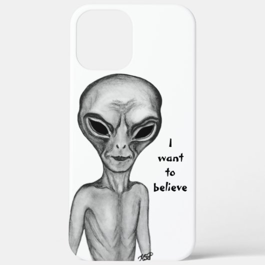 Graue Alien, ich wollte zu glauben Case-Mate iPhone Hülle (Rückseite)