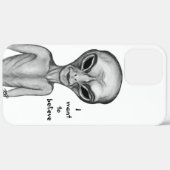Graue Alien, ich wollte zu glauben Case-Mate iPhone Hülle (Hinten (horizontal))