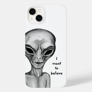 Graue Alien, ich wollte zu glauben Case-Mate iPhone 14 Plus Hülle