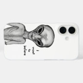 Graue Alien, ich wollte zu glauben Case-Mate iPhone Hülle (Rückseite (Horizontal))