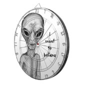 Graue Alien, ich wollte zu glauben Dartscheibe (Vorderseite rechts)
