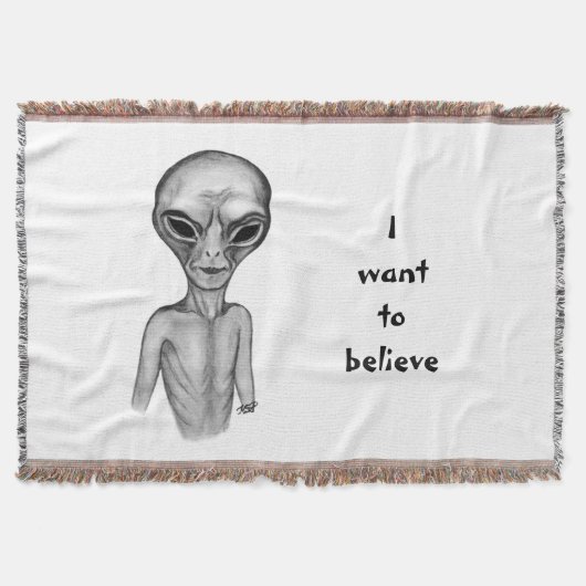 Graue Alien, ich wollte zu glauben Decke (Vorderseite)