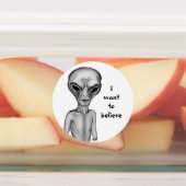 Graue Alien, ich wollte zu glauben Etiketten (Befestigt)