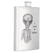 Graue Alien, ich wollte zu glauben Flachmann (Rechts)