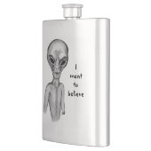 Graue Alien, ich wollte zu glauben Flachmann (Links)