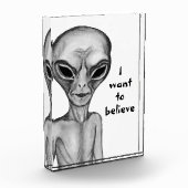 Graue Alien, ich wollte zu glauben Fotoblock (Links)