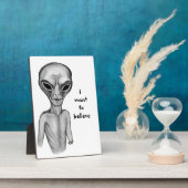 Graue Alien, ich wollte zu glauben Fotoplatte (Seite)