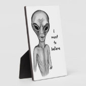 Graue Alien, ich wollte zu glauben Fotoplatte (Seite)
