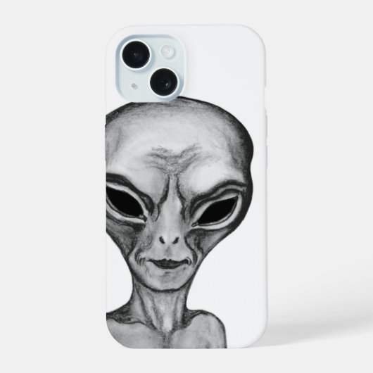 Graue Alien, ich wollte zu glauben iPhone 15 Hülle (Rückseite)