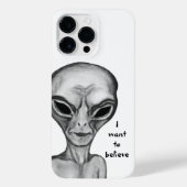 Graue Alien, ich wollte zu glauben iPhone Hülle (Rückseite)