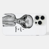 Graue Alien, ich wollte zu glauben iPhone Hülle (Rückseite (Horizontal))