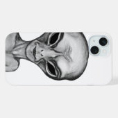 Graue Alien, ich wollte zu glauben iPhone Hülle (Rückseite (Horizontal))