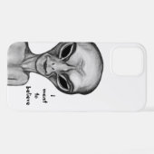 Graue Alien, ich wollte zu glauben iPhone Hülle (Rückseite (Horizontal))