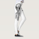 Graue Alien, ich wollte zu glauben Leggings (Rechts)