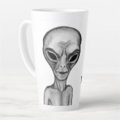 Graue Alien, ich wollte zu glauben Milchtasse (Linke Ecke)