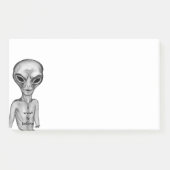 Graue Alien, ich wollte zu glauben Post-it Klebezettel (Vorderseite)
